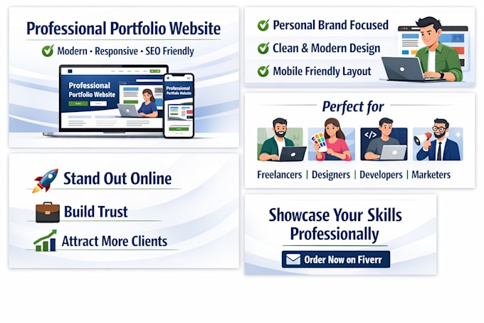 create design a professional portfolio website