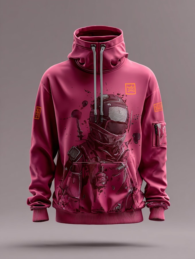 make a hoodie in a modern and trendy style