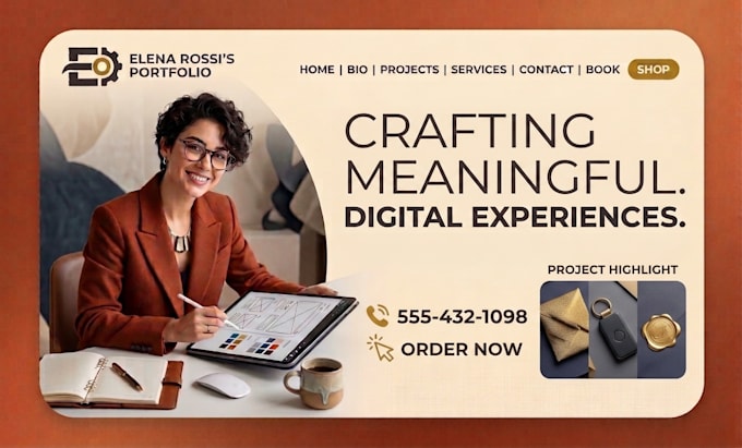 build your portfolio website for professional use