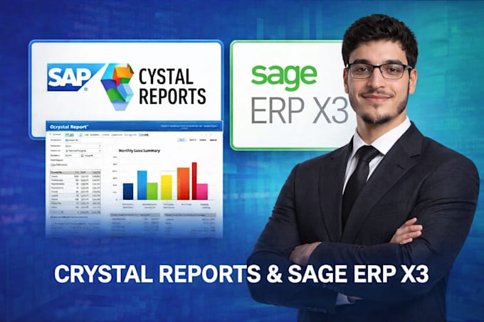 create and customize crystal reports for sage x3 and sql databases