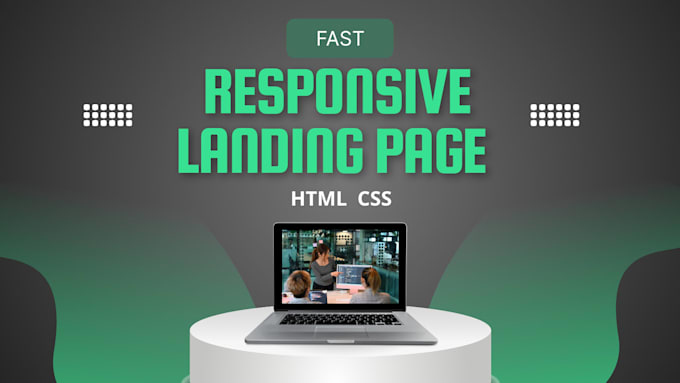 Create a fast responsive landing page in html css by Albert_ghumashy ...