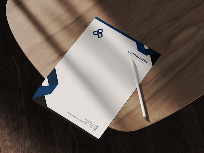 create modern letterhead design