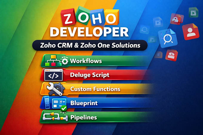 be your zoho crm developer and consultant