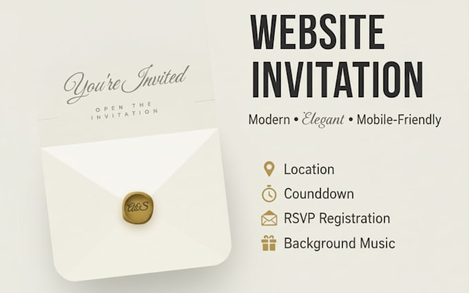make a website invitation for weddings, birthdays, baby showers and more