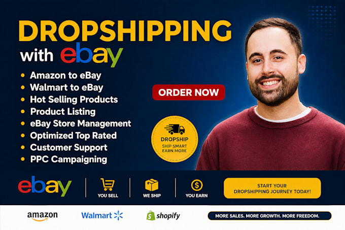 be your ebay VA for amazon to ebay dropshipping 2 step model and seo listing
