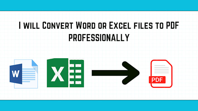 convert word or excel files to PDF professionally