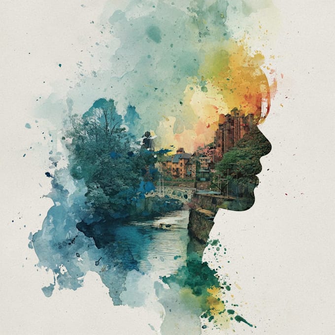 illustrate anything in watercolor style