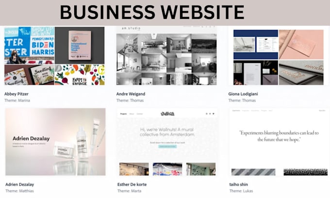design portfolio website business website conference website using wordpress