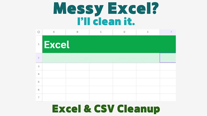 clean and fix your messy excel or CSV file