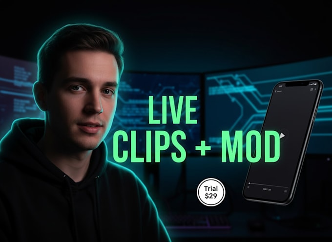 be your active twitch moderator and clipper