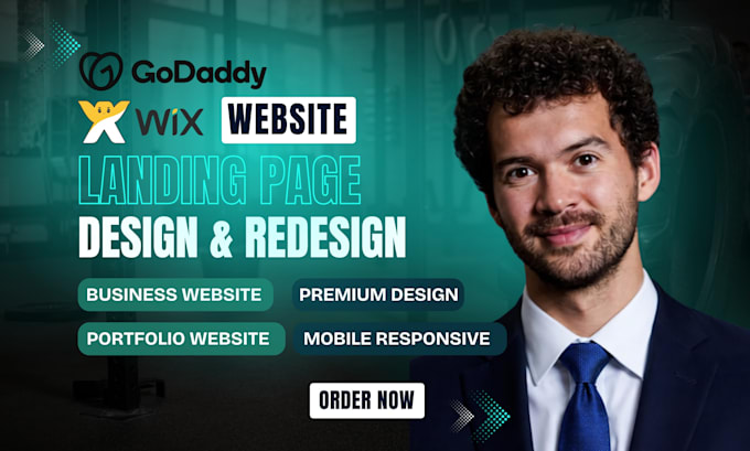 build godaddy airo website redesign wix website, design godaddy website builder