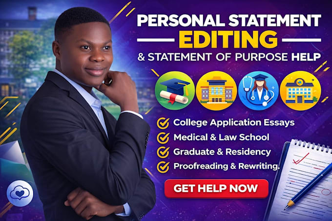 copy edit proofread your medical personal statement or statement of purpose