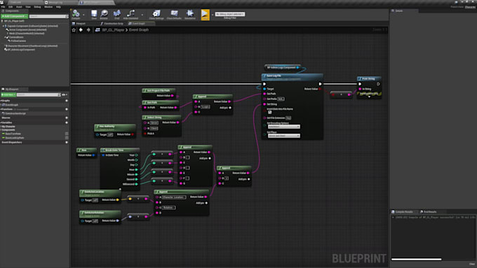 create and develop blueprint or fix errors in unreal engine