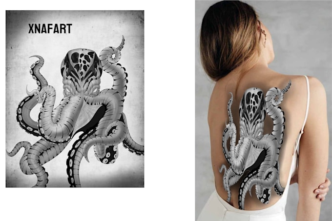 create an dark custom tattoo for you