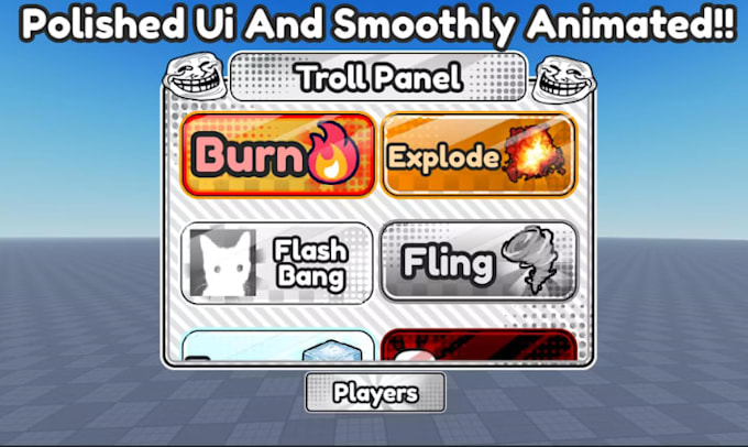 design roblox ui , gui, user interface, hud, menus for roblox game