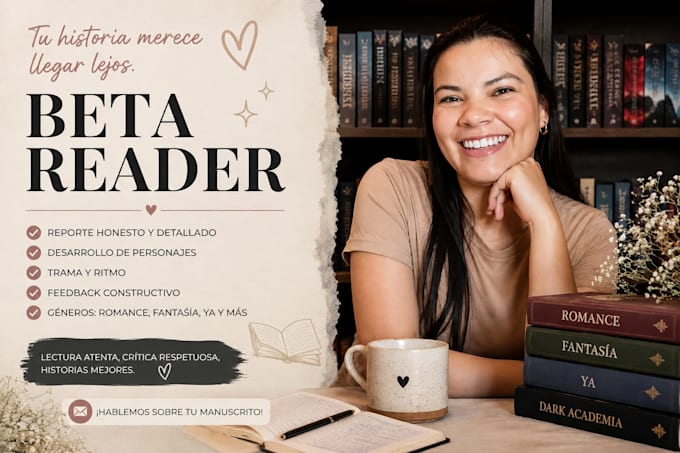 beta read your romance, fantasy or ya manuscript
