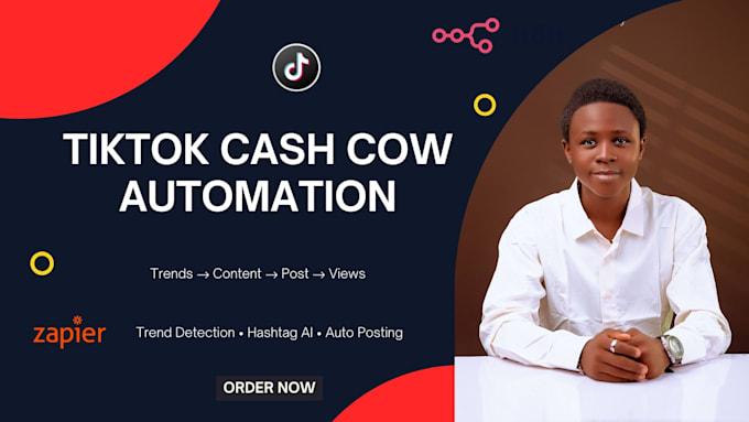 build tiktok cash cow automation using zapier and n8n