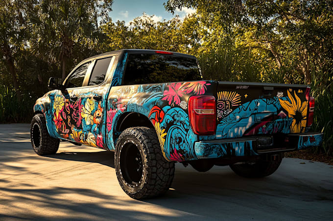 design vehicle wrap and truck decals