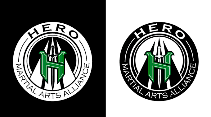 design modern attractive yoga boxing martial arts logo
