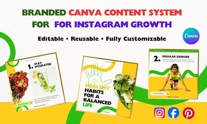 branded canva content system for instagram growth