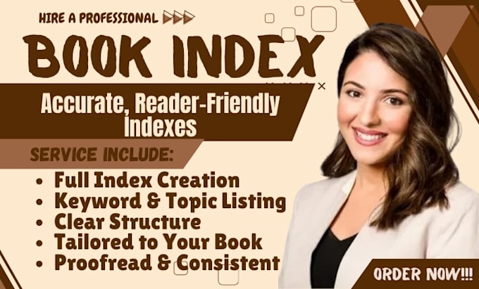 create a clear, professional book index that improves reader experience