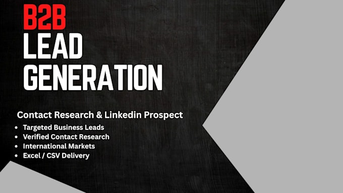 provide verified b2b leads and contact information