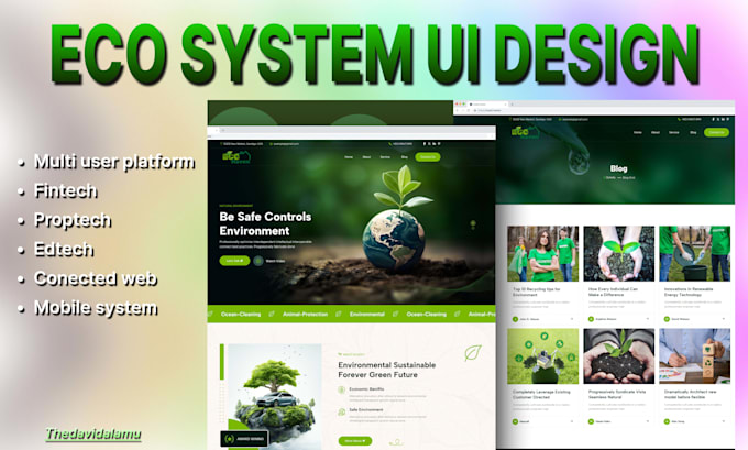 design a complete ecosystem website using figma and wordpress