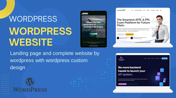 design a modern wordpress landing page in 48 hours