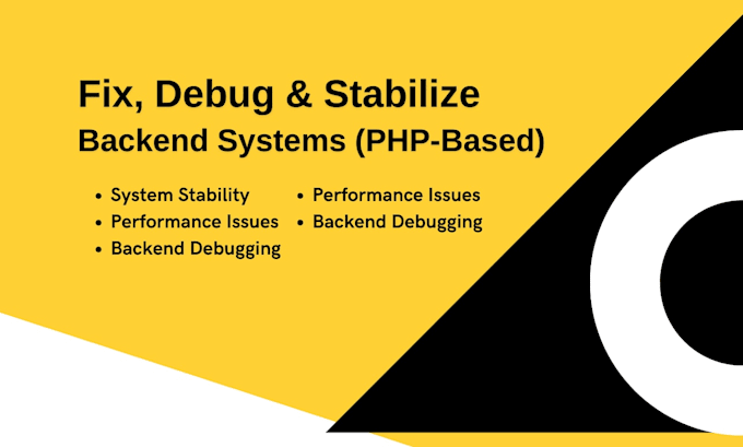 debug, fix, and optimize backend systems and PHP applications