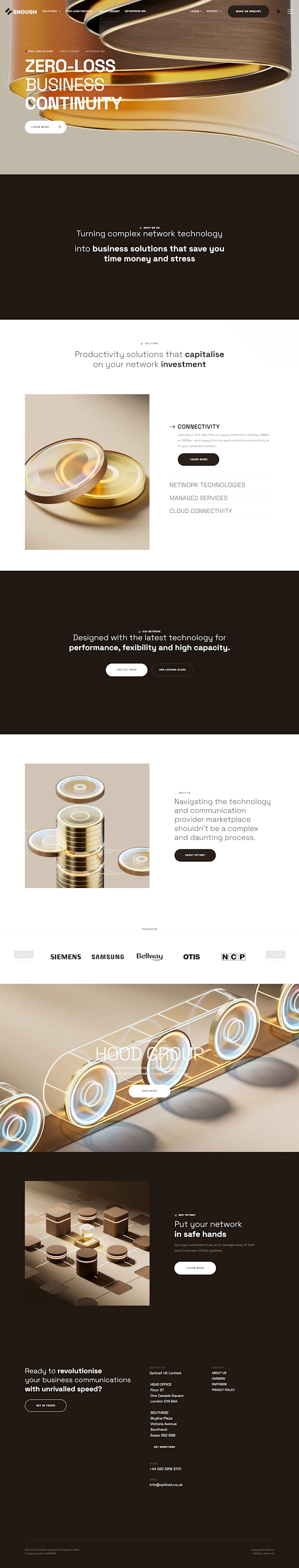 design a 3d landing page with custom 3d website elements