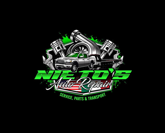 create creative and good looking auto repair logo design