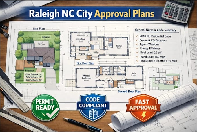 Produce city approval plans for raleigh north carolina building permits ...