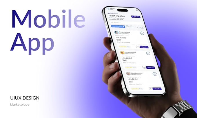 design saas mobile app UI UX for ios and android in figma