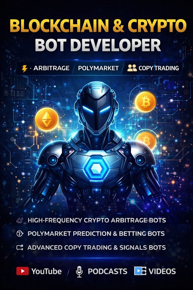build blockchain and crypto bot developer for arbitrage polymarket copy trading