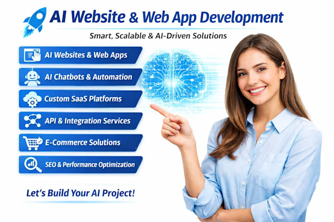 create a full stack website , ai chatbot website for you