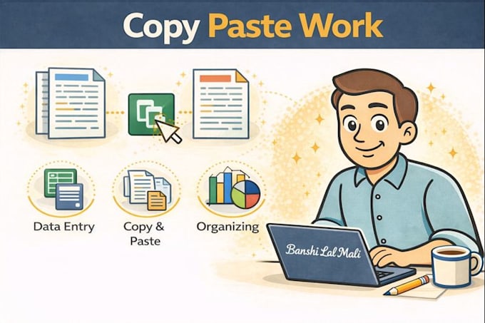 do copy paste and data entry