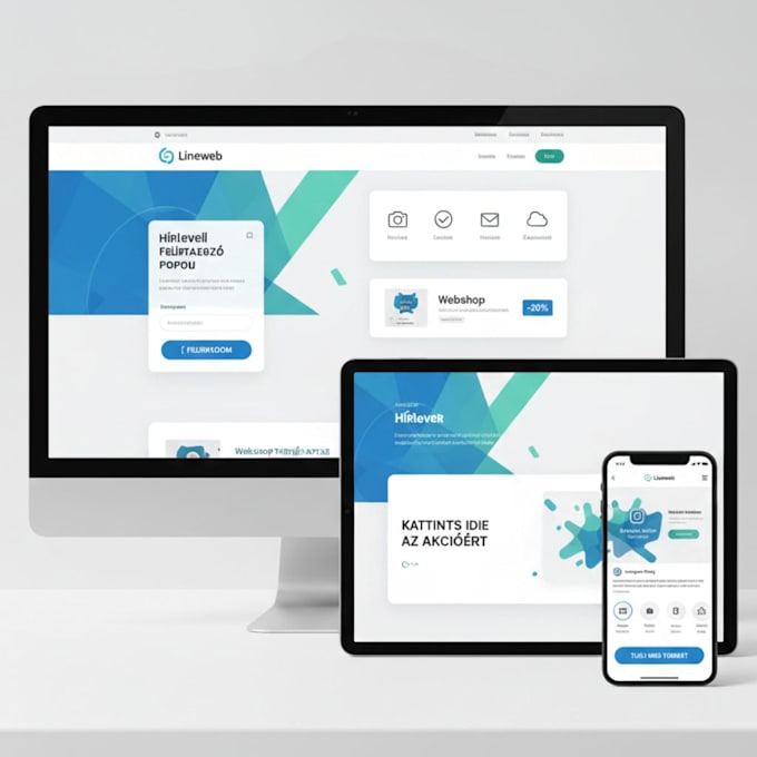 create a professional responsive website in hungarian or german