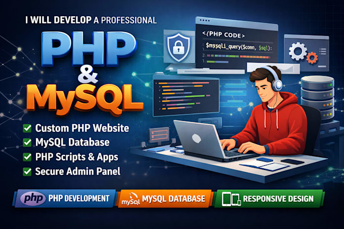 develop a full website in php with mysql