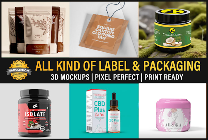 Do all types packaging product label design with logo design by Artist ...