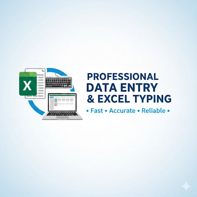 fast and reliable data entry logo design and email support