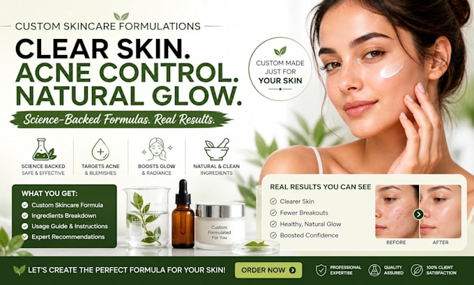 design effective skincare formulas for clear skin acne control and natural