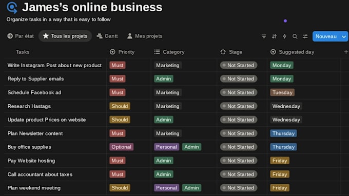 organize your tasks, deadlines, and priorities