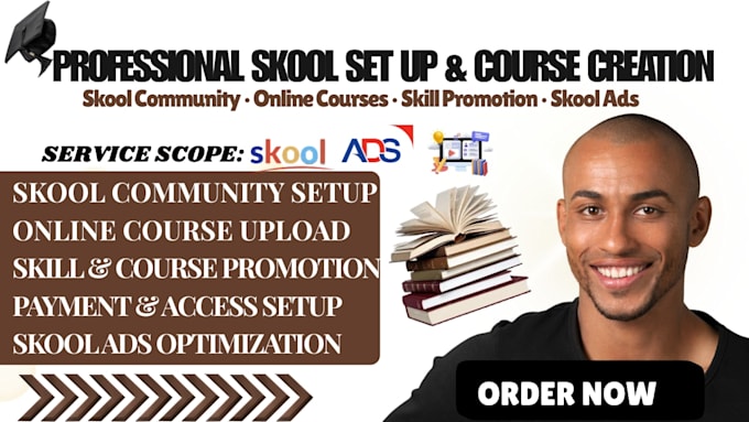 setup skool skool community skool online course skill promotion skool ads