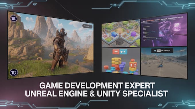 Crie simulações realistas no unreal engine 5, ambientes 3d e sistemas ...