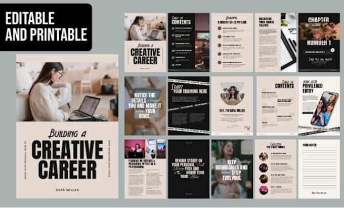 do professional branded PDF lead magnet, ebook and workbook