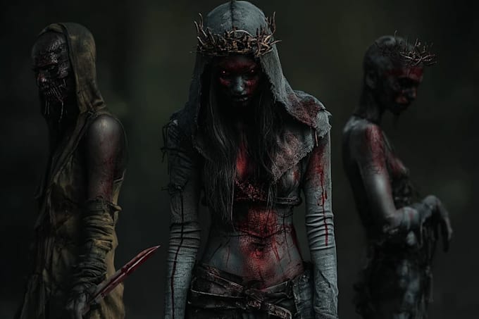 fantasy horror and fantasy horror character art