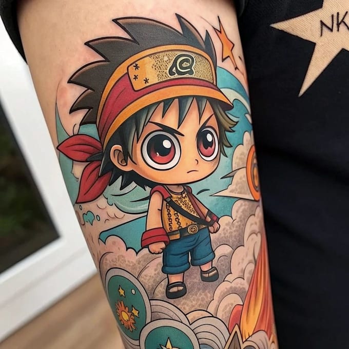 make anime tattoo design