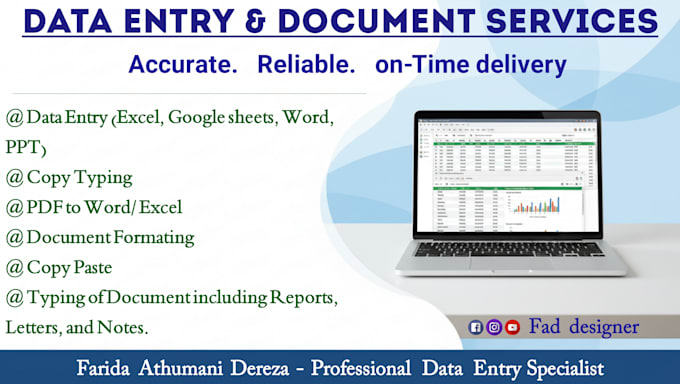 handle typing and data entry tasks