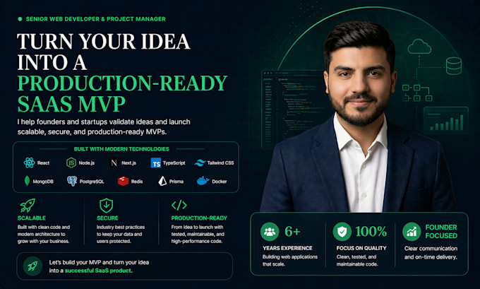 build your production ready saas mvp with full stack development