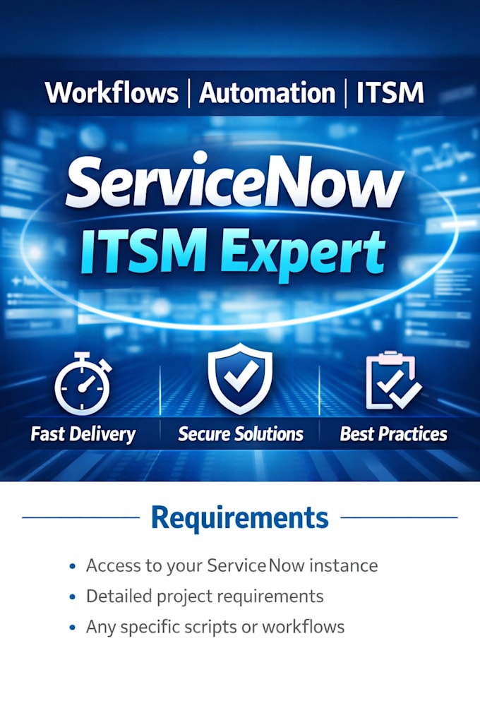 customize and automate servicenow itsm workflows